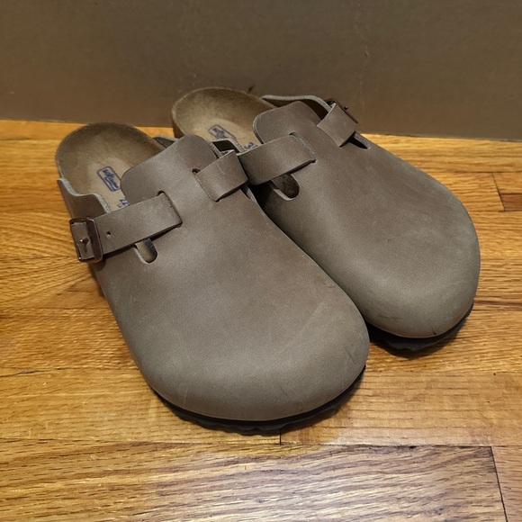 BIRKENSTOCK BOSTON CLOGS OILED LEATHER - Picture 1 of 4